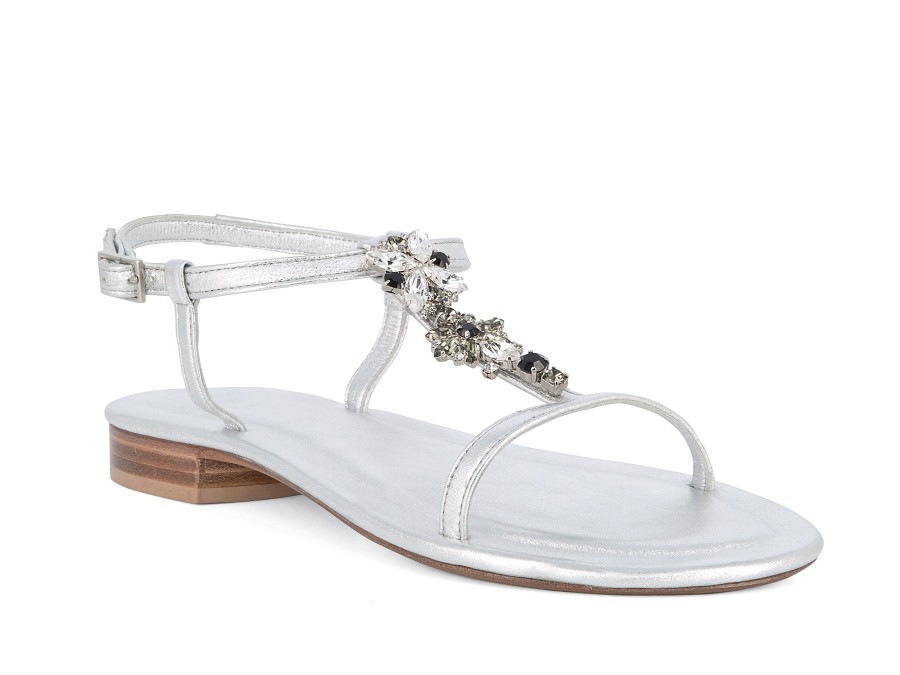 Woman VIA MERCANTI Sandals | Violetta Silver | Peter Sheppard Footwear