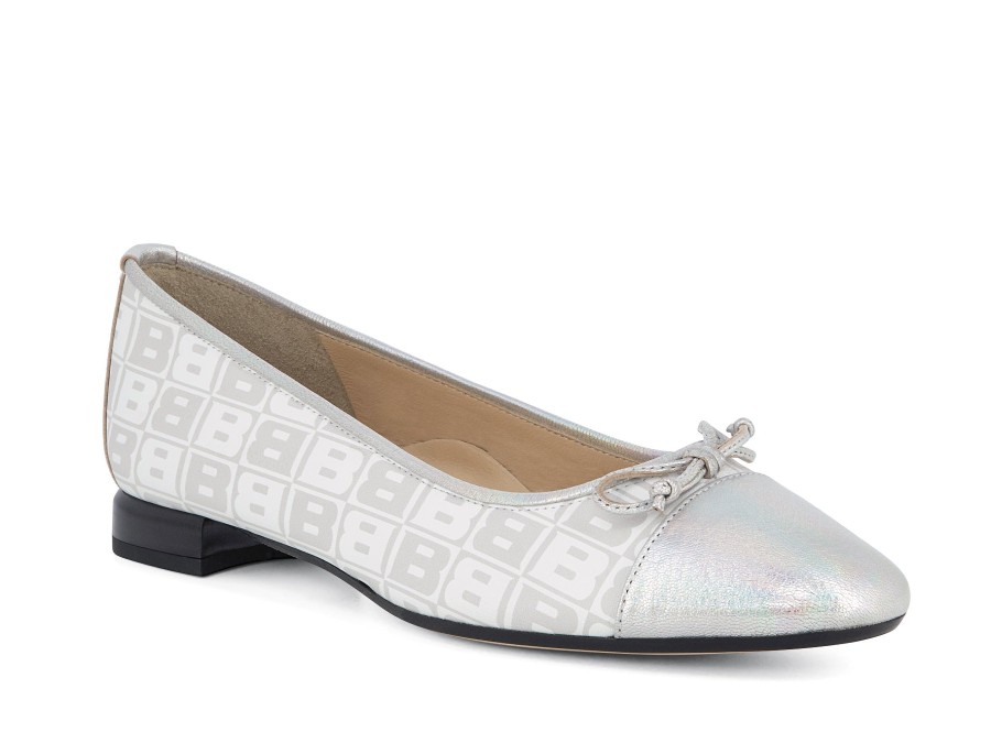 Woman BRUNATE Ballerina Flats | Beral Lt Grey | Peter Sheppard Footwear