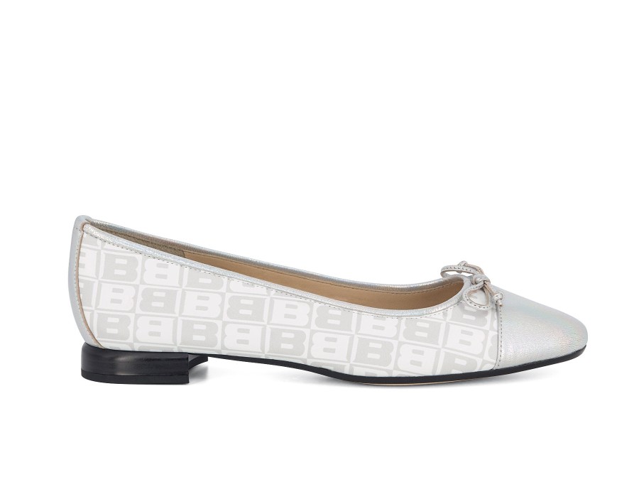 Woman BRUNATE Ballerina Flats | Beral Lt Grey | Peter Sheppard Footwear