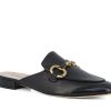 Woman STATUS Slides | Salice Black | Peter Sheppard Footwear