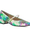 Woman BRUNATE Heels | Bientina Green Floral | Peter Sheppard Footwear