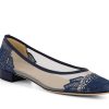 Woman PORTA ROSSA Ballerina Flats | Sevono Blue | Peter Sheppard Footwear