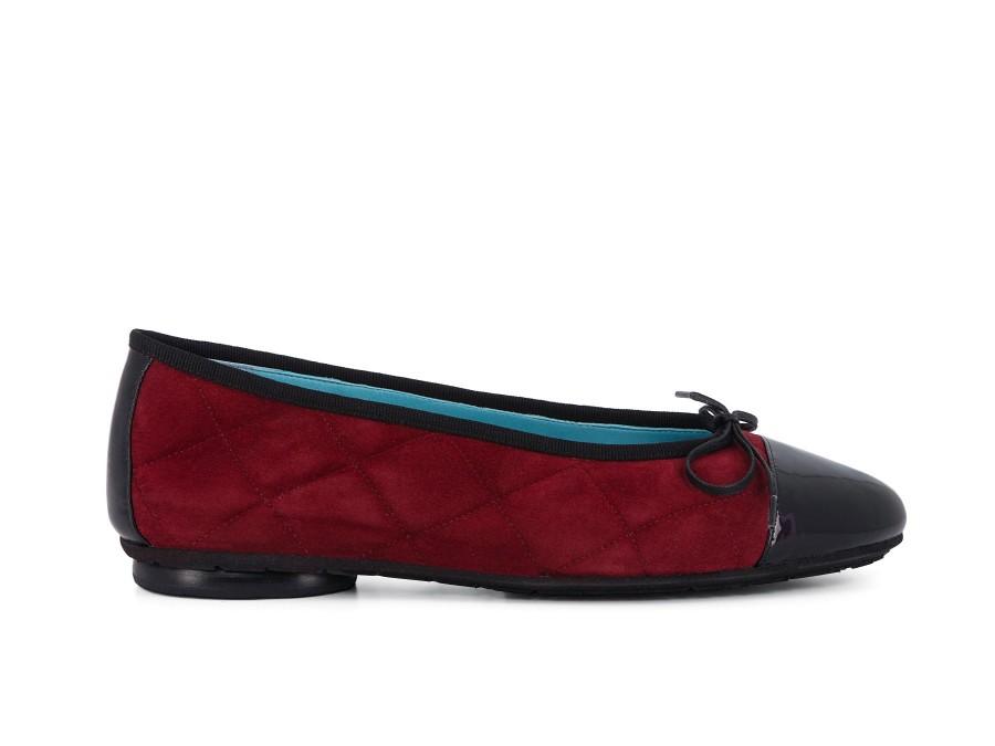 Woman THIERRY RABOTIN Ballerina Flats | Tahmoh Red~Black | Peter Sheppard Footwear