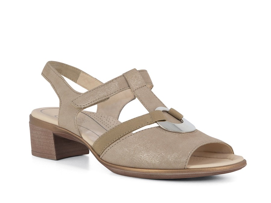 Woman ARA Sandals | 35730 Sand Metallic | Peter Sheppard Footwear