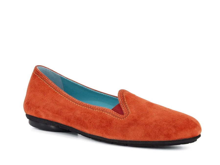 Woman THIERRY RABOTIN Ballerina Flats | Trondheim Burnt Orange | Peter Sheppard Footwear