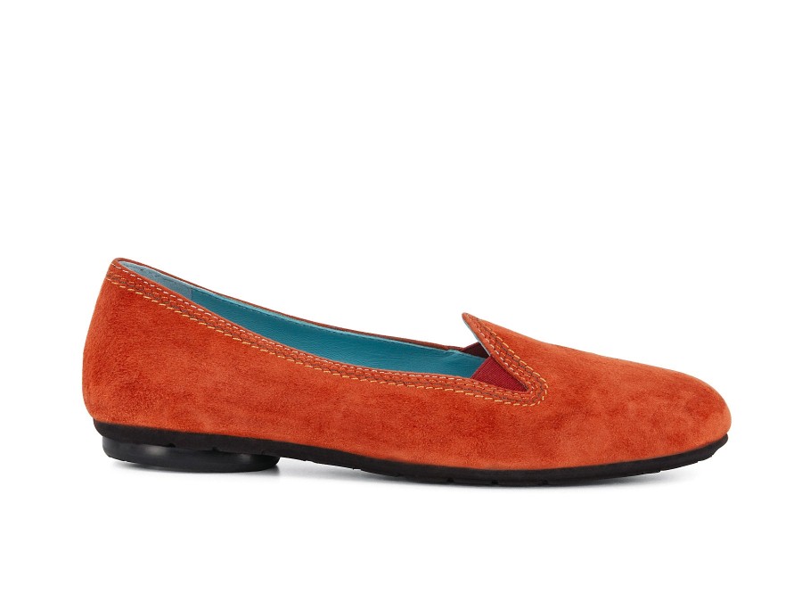 Woman THIERRY RABOTIN Ballerina Flats | Trondheim Burnt Orange | Peter Sheppard Footwear