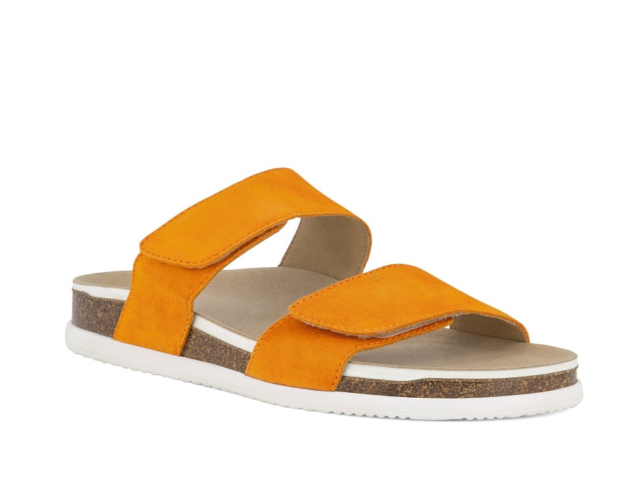 Woman ARA Slides | 38104 Orange | Peter Sheppard Footwear