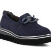 Woman SOFTWAVES Slip-Ons | Salera Navy | Peter Sheppard Footwear