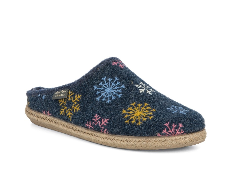 Woman TONI PONS Slippers | Deli-T Navy | Peter Sheppard Footwear