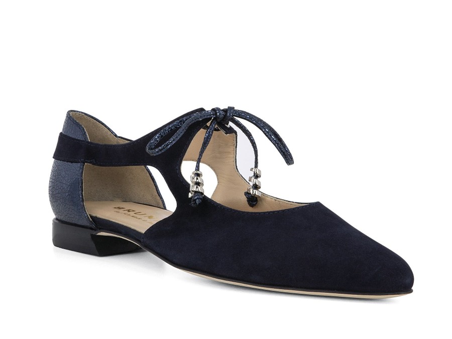 Woman BRUNATE Ballerina Flats | Belissa Navy | Peter Sheppard Footwear