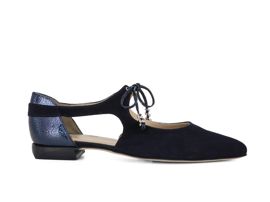 Woman BRUNATE Ballerina Flats | Belissa Navy | Peter Sheppard Footwear