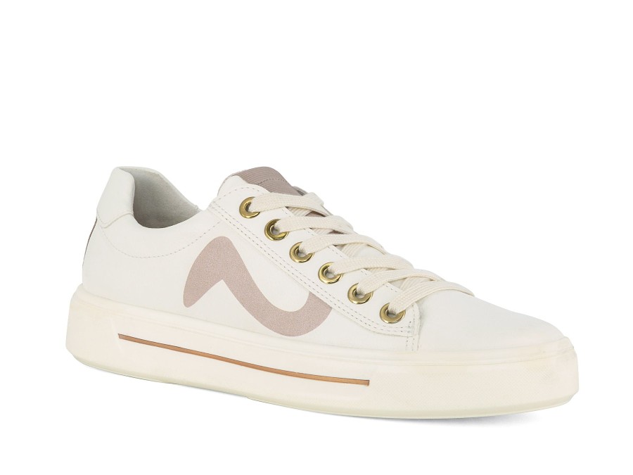 Woman ARA Sneakers | 27402 White~Sand | Peter Sheppard Footwear