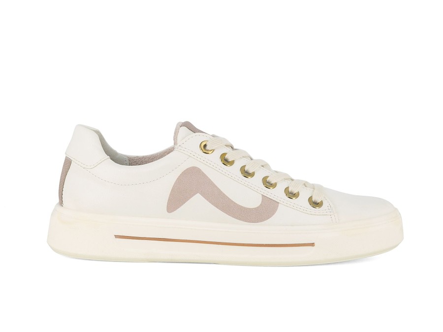 Woman ARA Sneakers | 27402 White~Sand | Peter Sheppard Footwear