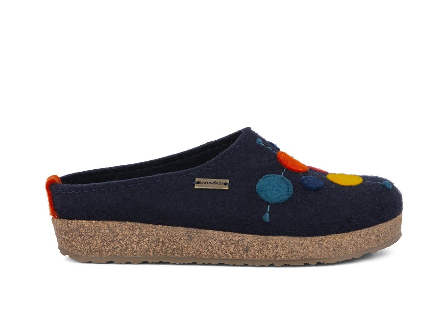 Woman HAFLINGER Slippers | Faible Marine | Peter Sheppard Footwear