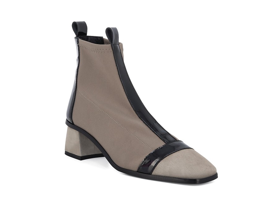 Woman HUGO SHEPPARD Ankle Boots | Draper Taupe | Peter Sheppard Footwear