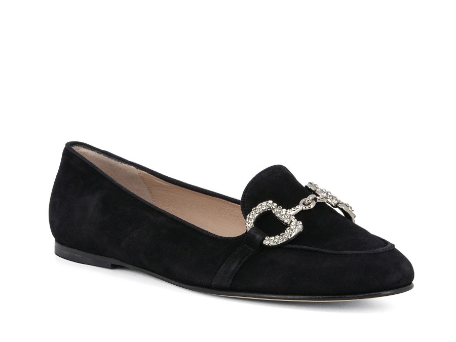 Woman STATUS Ballerina Flats | Sarvi Black | Peter Sheppard Footwear