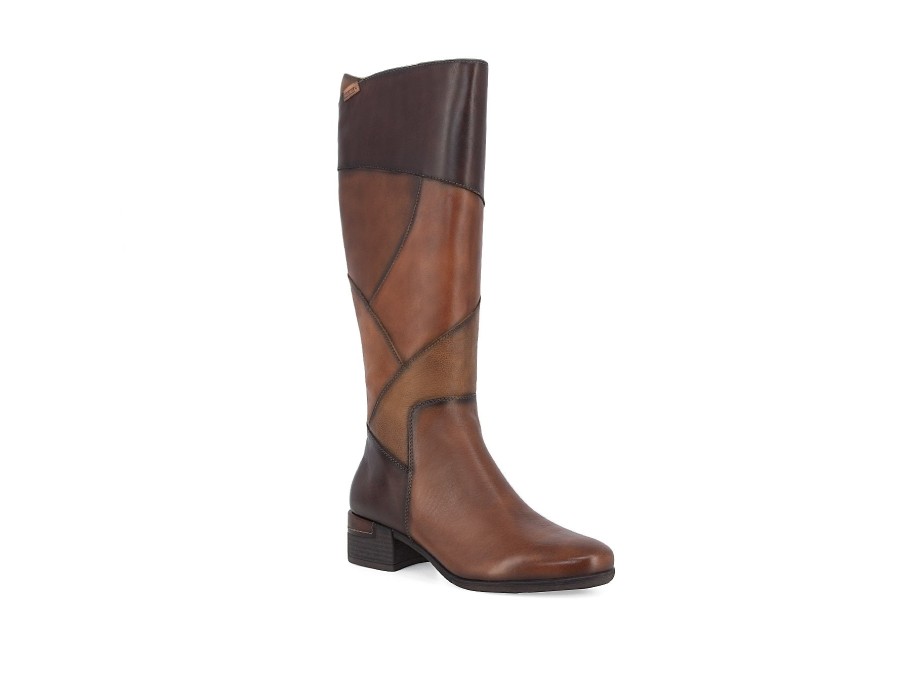 Woman PIKOLINOS Long Boots | W6W-9841C1 Tan~Multi | Peter Sheppard Footwear