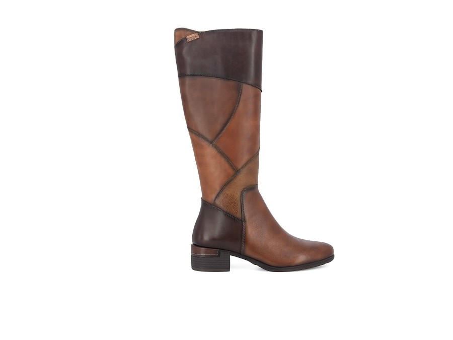 Woman PIKOLINOS Long Boots | W6W-9841C1 Tan~Multi | Peter Sheppard Footwear