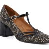 Woman CHIE MIHARA Heels | Ayna Black Print | Peter Sheppard Footwear