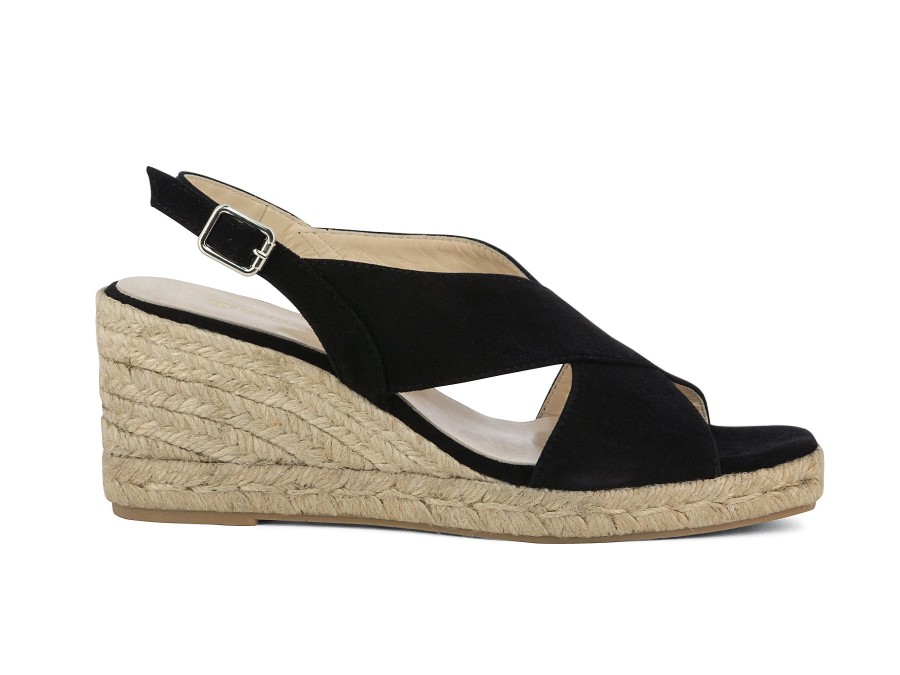 Woman SORELLE BENSONI Espadrilles | Kosma Black | Peter Sheppard Footwear