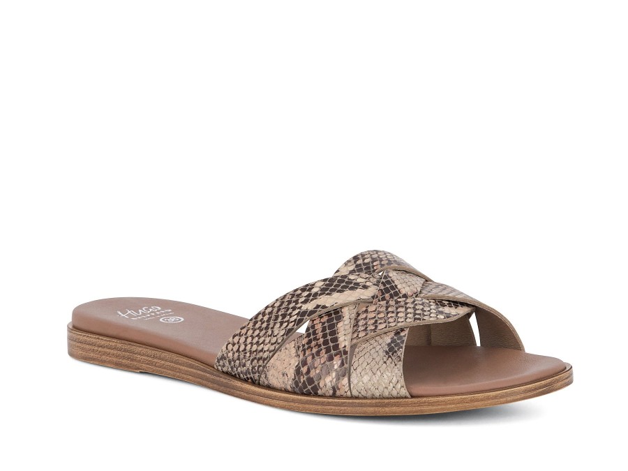 Woman HUGO SHEPPARD Slides | Bulla Nude | Peter Sheppard Footwear