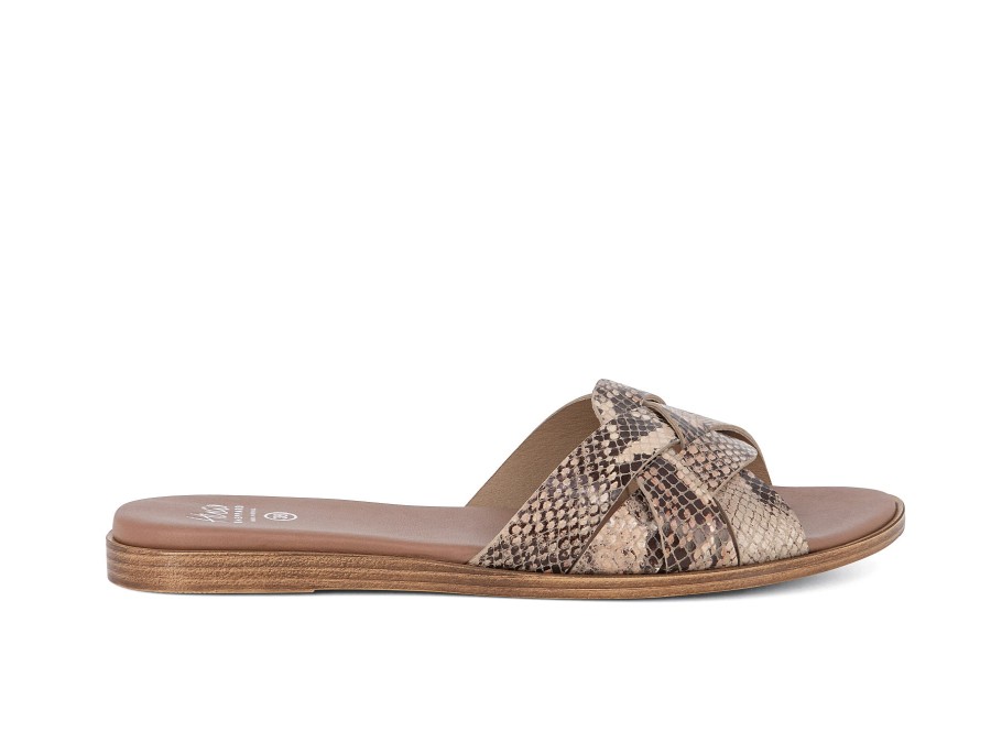 Woman HUGO SHEPPARD Slides | Bulla Nude | Peter Sheppard Footwear