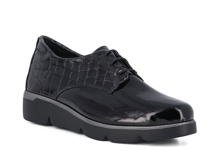 Woman 24HRS Lace-Ups | 25059 Black | Peter Sheppard Footwear