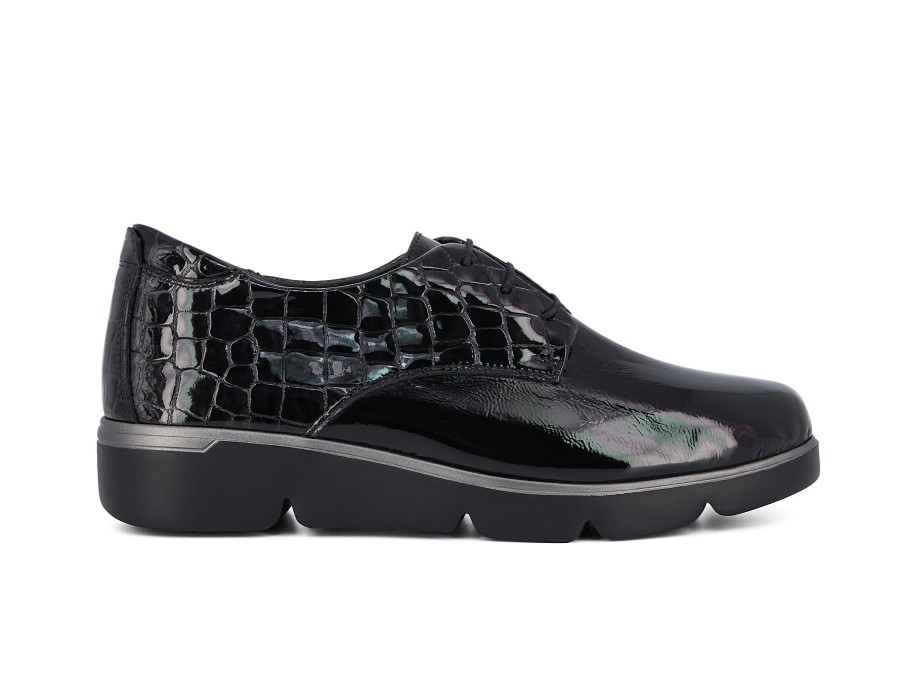 Woman 24HRS Lace-Ups | 25059 Black | Peter Sheppard Footwear