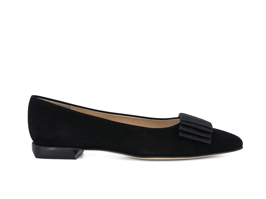 Woman BRUNATE Ballerina Flats | Berlin Black | Peter Sheppard Footwear