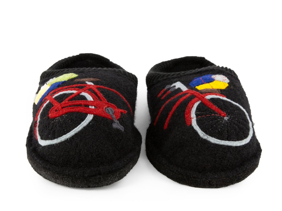 Woman HAFLINGER Slippers | Radl Black | Peter Sheppard Footwear