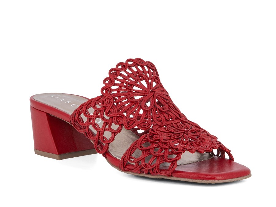 Woman MASCARO Heels | Macie Red | Peter Sheppard Footwear