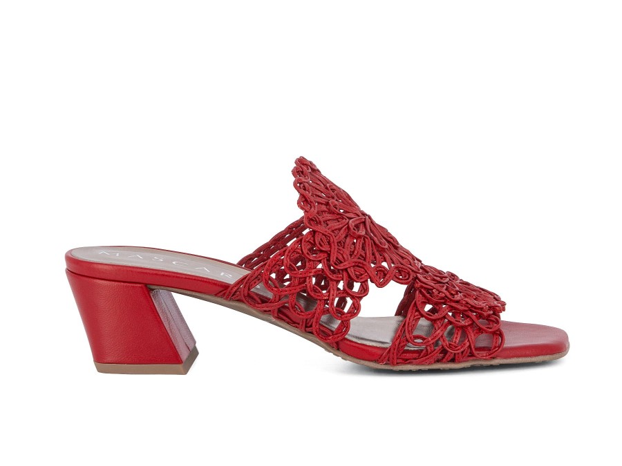 Woman MASCARO Heels | Macie Red | Peter Sheppard Footwear