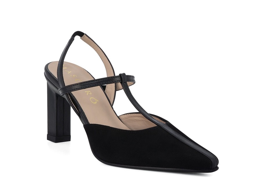 Woman MASCARO Heels | Minta Black | Peter Sheppard Footwear