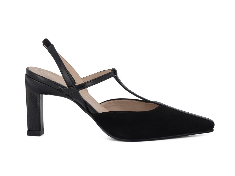 Woman MASCARO Heels | Minta Black | Peter Sheppard Footwear