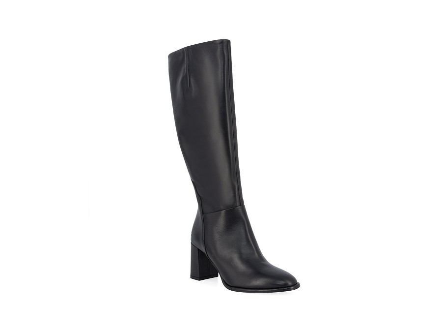 Woman STATUS Long Boots | Stan Black | Peter Sheppard Footwear