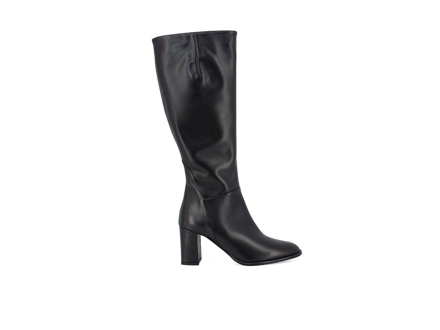 Woman STATUS Long Boots | Stan Black | Peter Sheppard Footwear