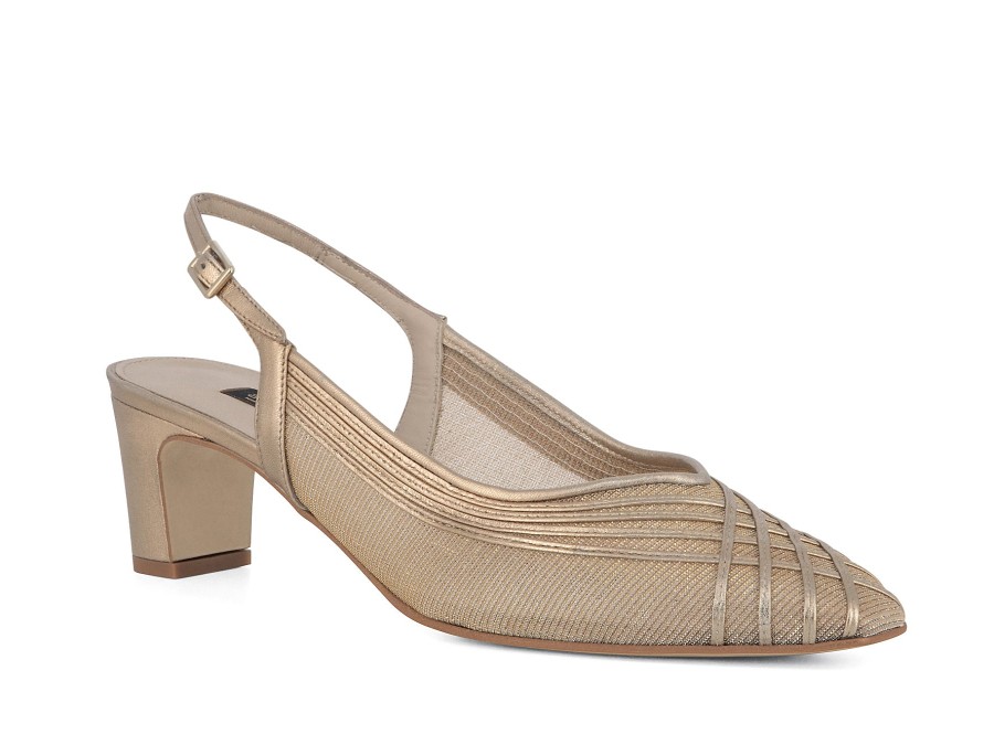 Woman ARGENTA Heels | Arihana Old Gold | Peter Sheppard Footwear