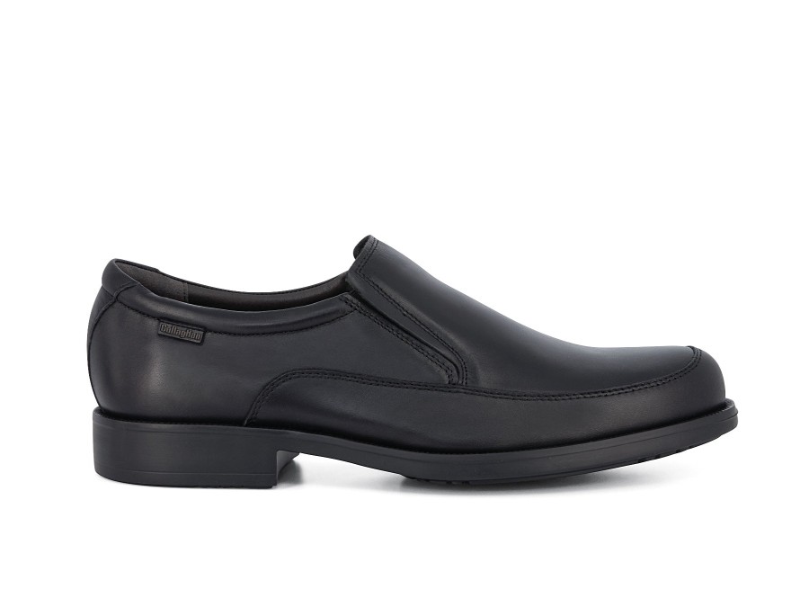 Man CALLAGHAN Slip Ons | Castel 2 Black | Peter Sheppard Footwear