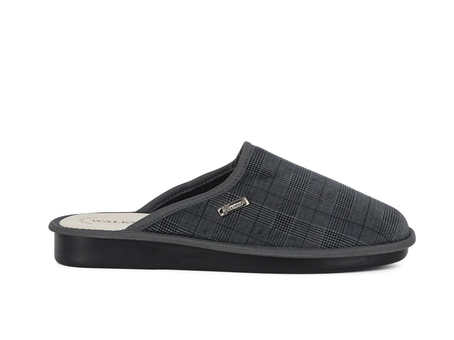 Man SUSIMODA Slippers | Syracuse Grey | Peter Sheppard Footwear