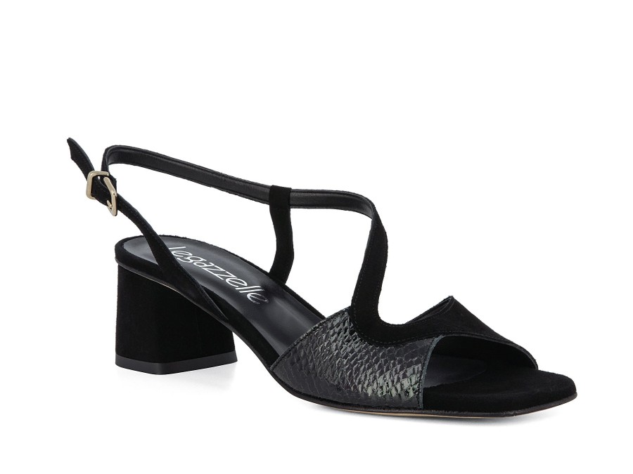 Woman LE GAZZELLE Sandals | Lapland Black | Peter Sheppard Footwear