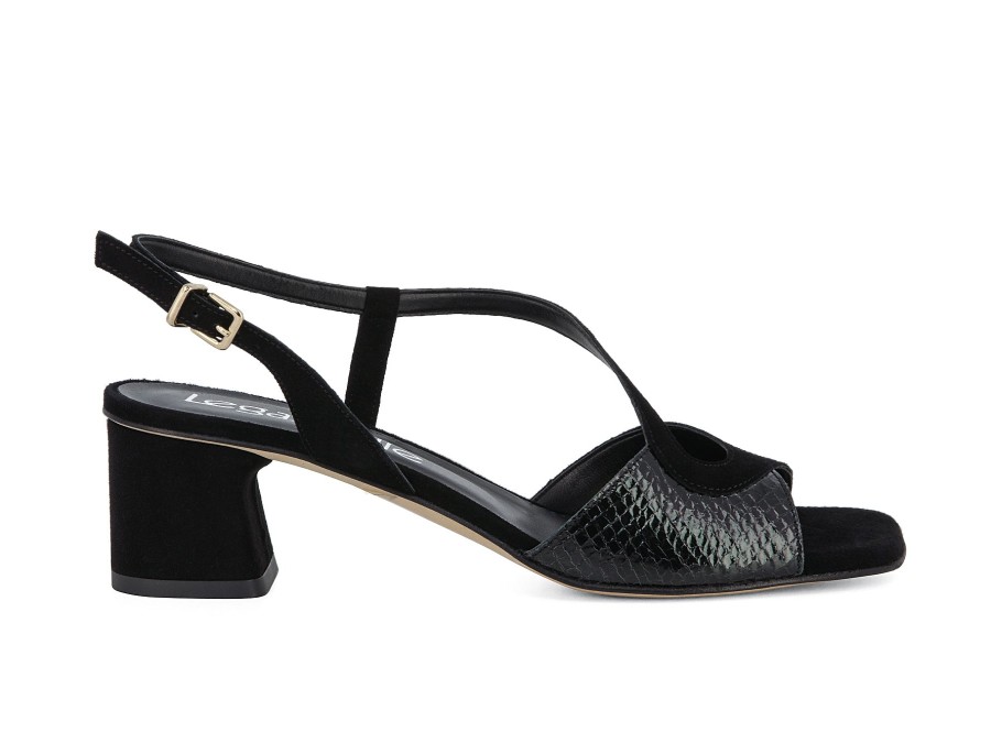 Woman LE GAZZELLE Sandals | Lapland Black | Peter Sheppard Footwear