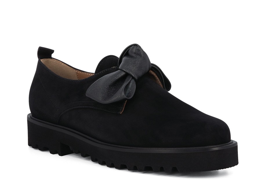 Woman VIA MERCANTI Slip-Ons | Vasso Black | Peter Sheppard Footwear