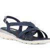 Woman 24HRS Sandals | 25688 Navy | Peter Sheppard Footwear