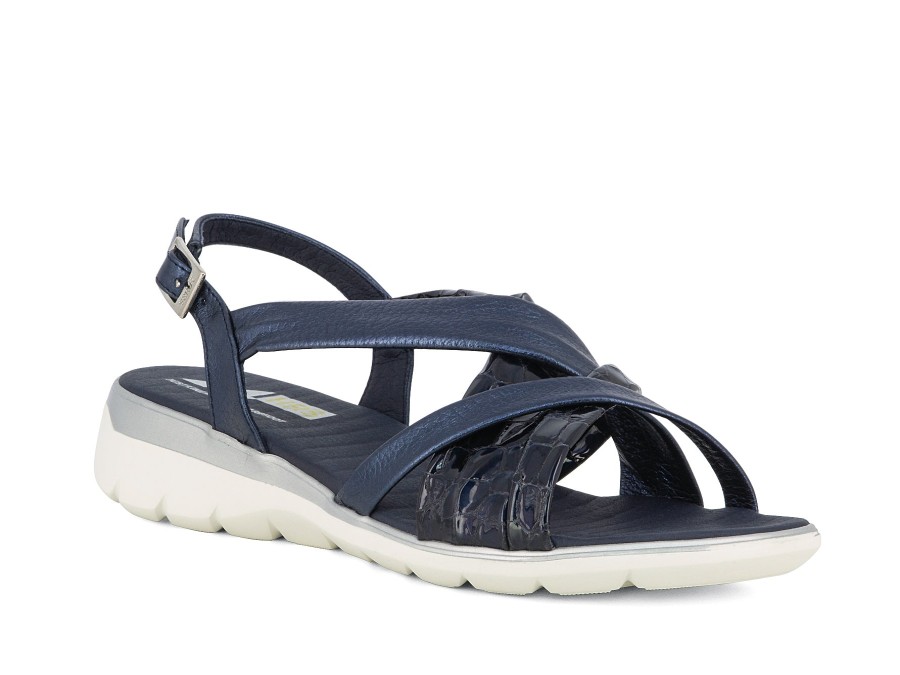 Woman 24HRS Sandals | 25688 Navy | Peter Sheppard Footwear