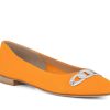 Woman LORBAC Ballerina Flats | Lilah Orange | Peter Sheppard Footwear