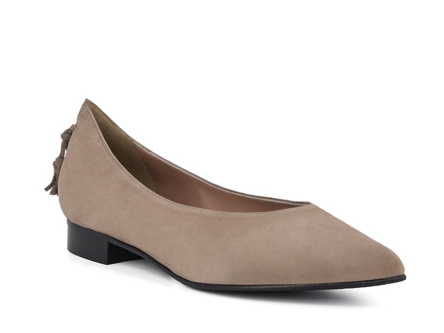 Woman ALBA TECI Ballerina Flats | Tramel Taupe | Peter Sheppard Footwear