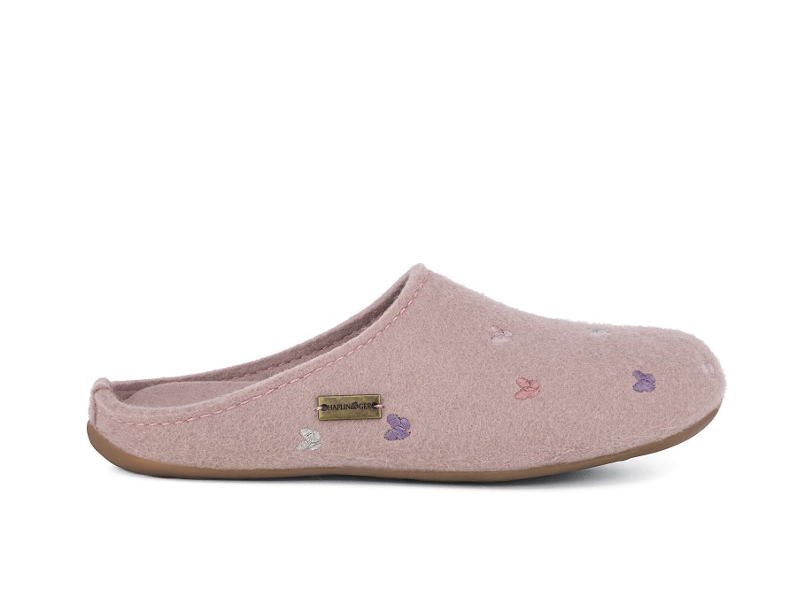 Woman HAFLINGER Slippers | Farfalline Pink | Peter Sheppard Footwear