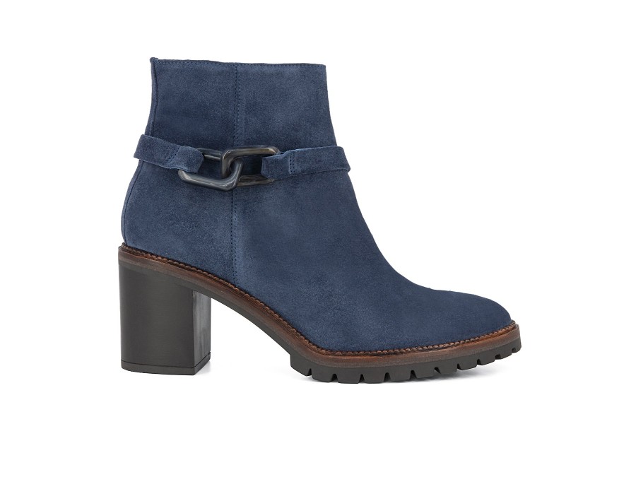 Woman SOFTWAVES Ankle Boots | Safira Denim | Peter Sheppard Footwear