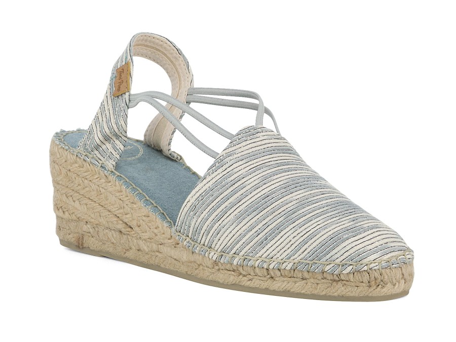 Woman TONI PONS Espadrilles | Tania-Zr Blue~Silver | Peter Sheppard Footwear