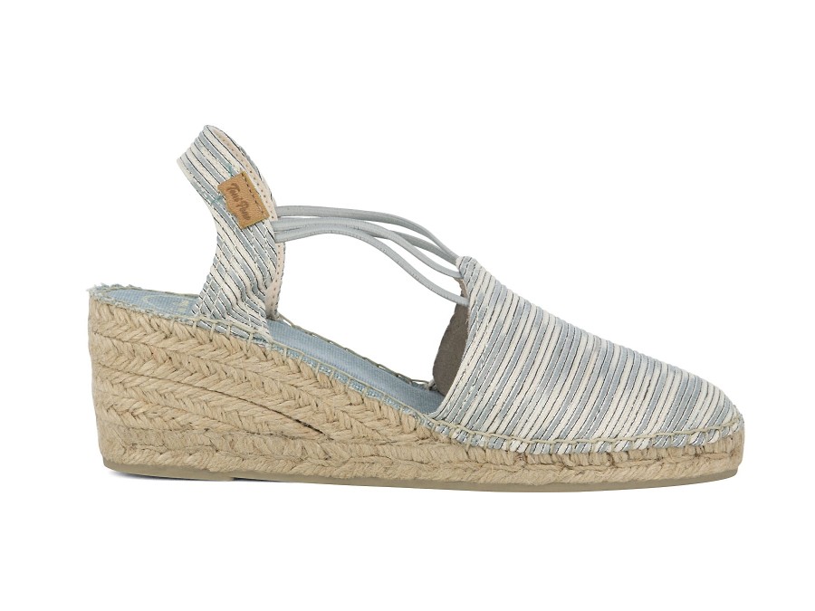 Woman TONI PONS Espadrilles | Tania-Zr Blue~Silver | Peter Sheppard Footwear